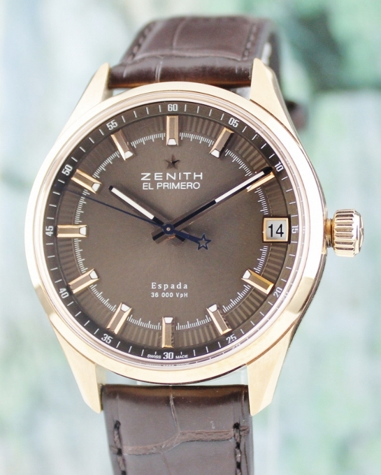 (image for) Like New Unpolished El Primero Espada Espada 18K Rose Gold Watch / 18.2170.4650/75.C713